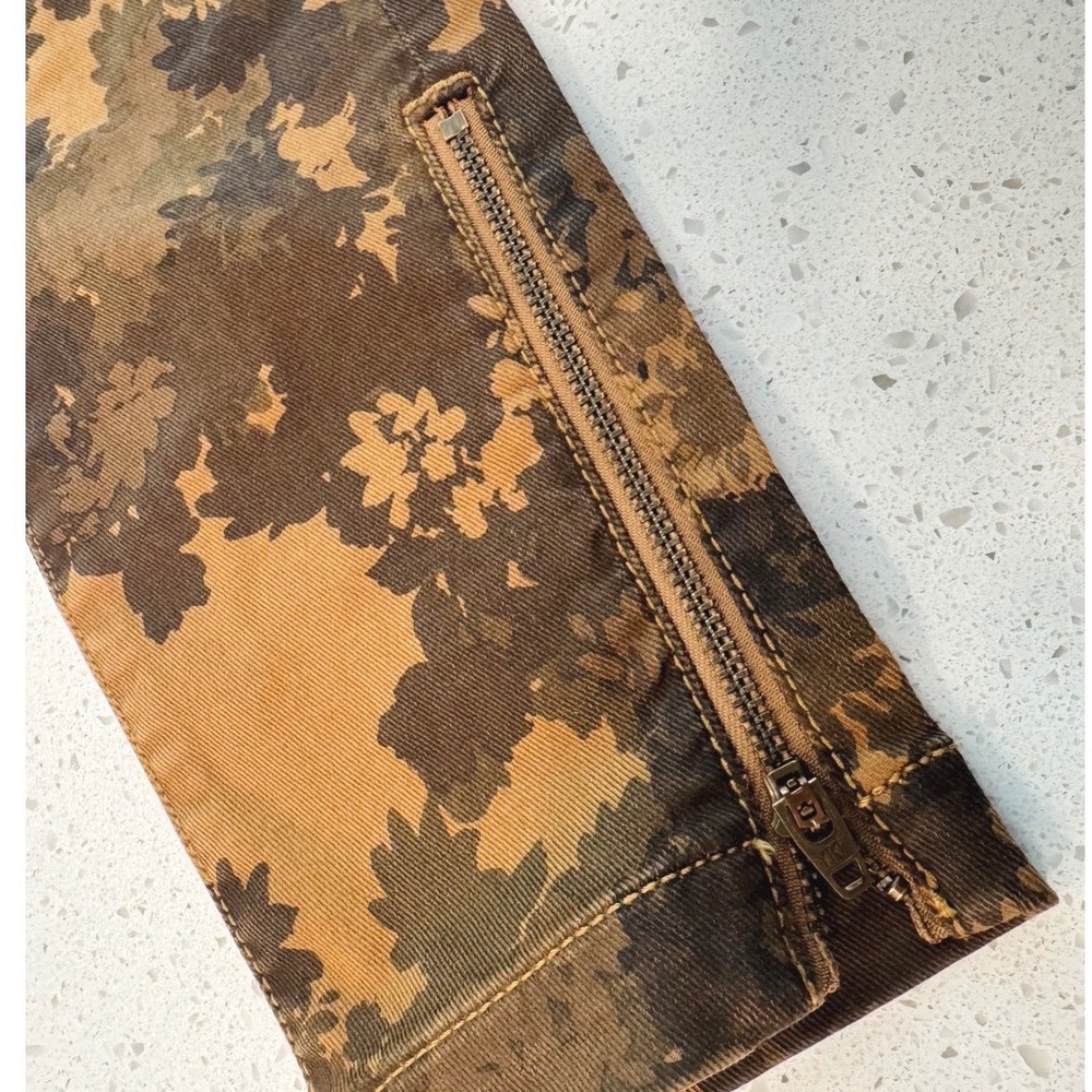 Joie Cargo Skinny Pants Womens 26 Brown Camo Excellent Floral Utility Streetwear - Picture 4 of 8